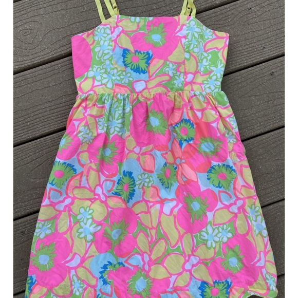 Lilly Pulitzer Dresses Lilly Pulitzer Girls Floral Bright Summer